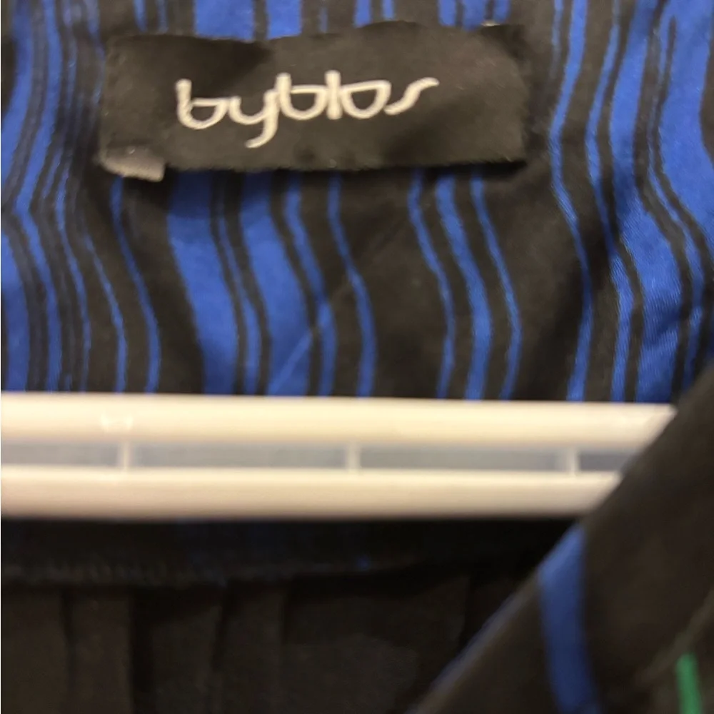 Byblos Vibrant Blue and Green Size 6/  Long Sleeve Dress ( Great Condition) - Picture 3 of 4